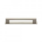 M Marcus Heritage Brass Metro Design Cabinet Pull with Plate 96mm Centre to Centre